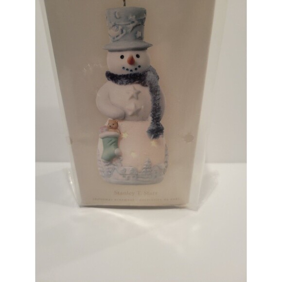 2008 Stanley T. Starr Snowman Ornament Club Exclusive Hallmark Keepsake Ornament - Picture 3 of 6